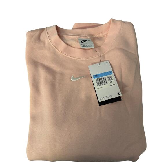 NEW Nike Phoenix Fleece Crew Women’s Sweatshirt Pink Size Medium DJ7665‑864 - Picture 8 of 10